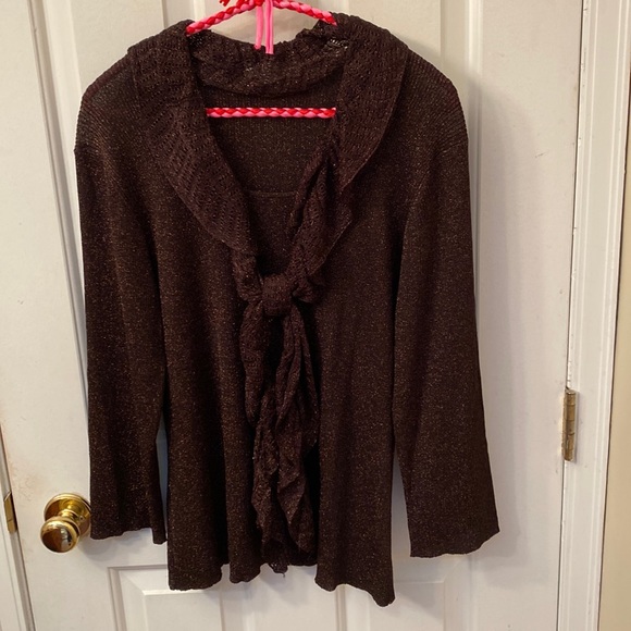 Sparkle Sweater with removable scarf collar - Picture 1 of 5